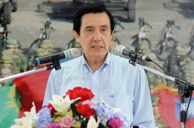 馬英九強調(diào),“兩岸關(guān)系不是國與國的關(guān)系,而是很特殊的關(guān)系”。 圖片來源:臺灣“中央社”