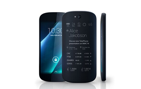 俄羅斯智能手機(jī)YotaPhone2(資料圖)