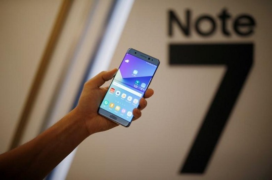 資料圖:三星Galaxy Note 7手機(jī)